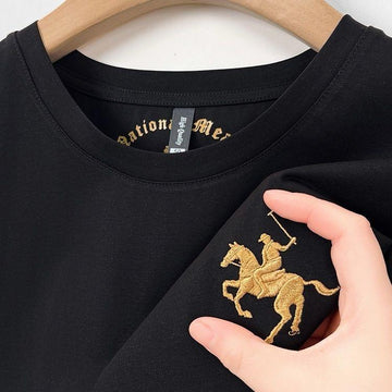 Premium Embroidered Logo T-shirt for Men
