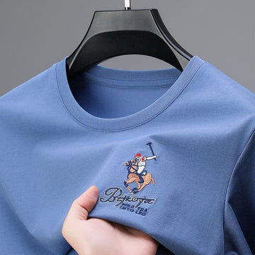 Premium Embroidered Logo T-shirt for Men
