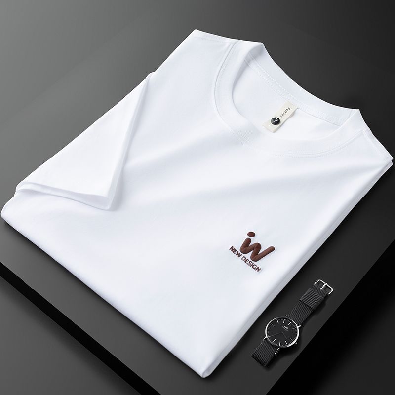 Signature “IW” Embroidered Minimalist T-Shirt
