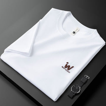 Signature “IW” Embroidered Minimalist T-Shirt